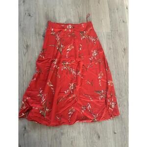 CeCe Women's Seamed Maxi Skirt with Elastic Waist SZ Large NWT